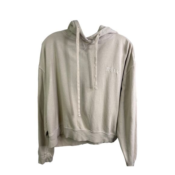WSLY Women's Hoodie XS  Pullover Sweatshirt  Ecosoft Classic Brown Tan Cotton - Picture 1 of 8